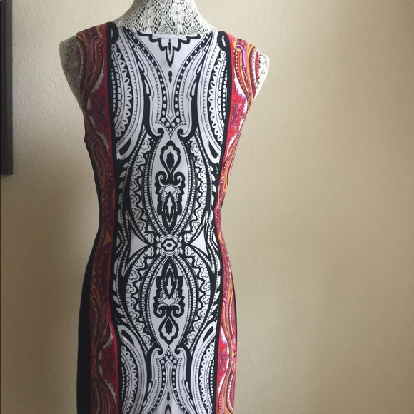 Joseph Ribkoff Multi Pattern dress - Picture 2 of 8